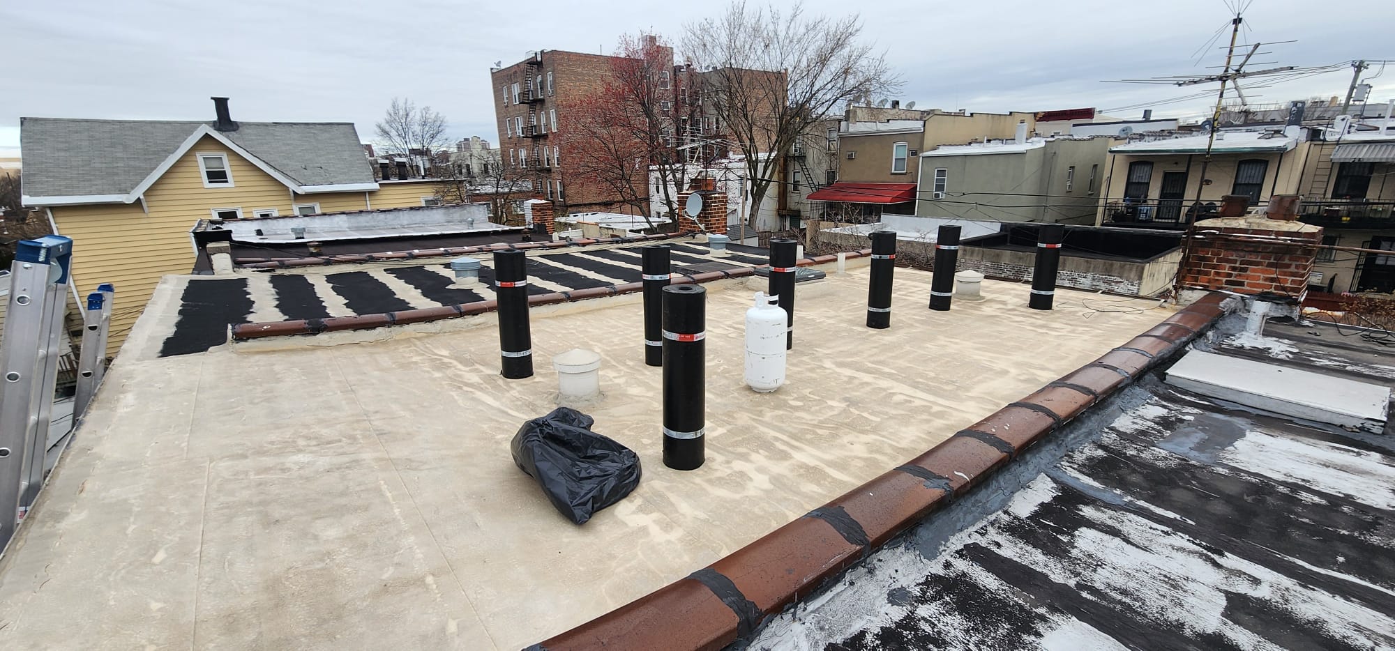 New Aluminum Flat Roof Installation in the Bronx NYC Project Shot 1