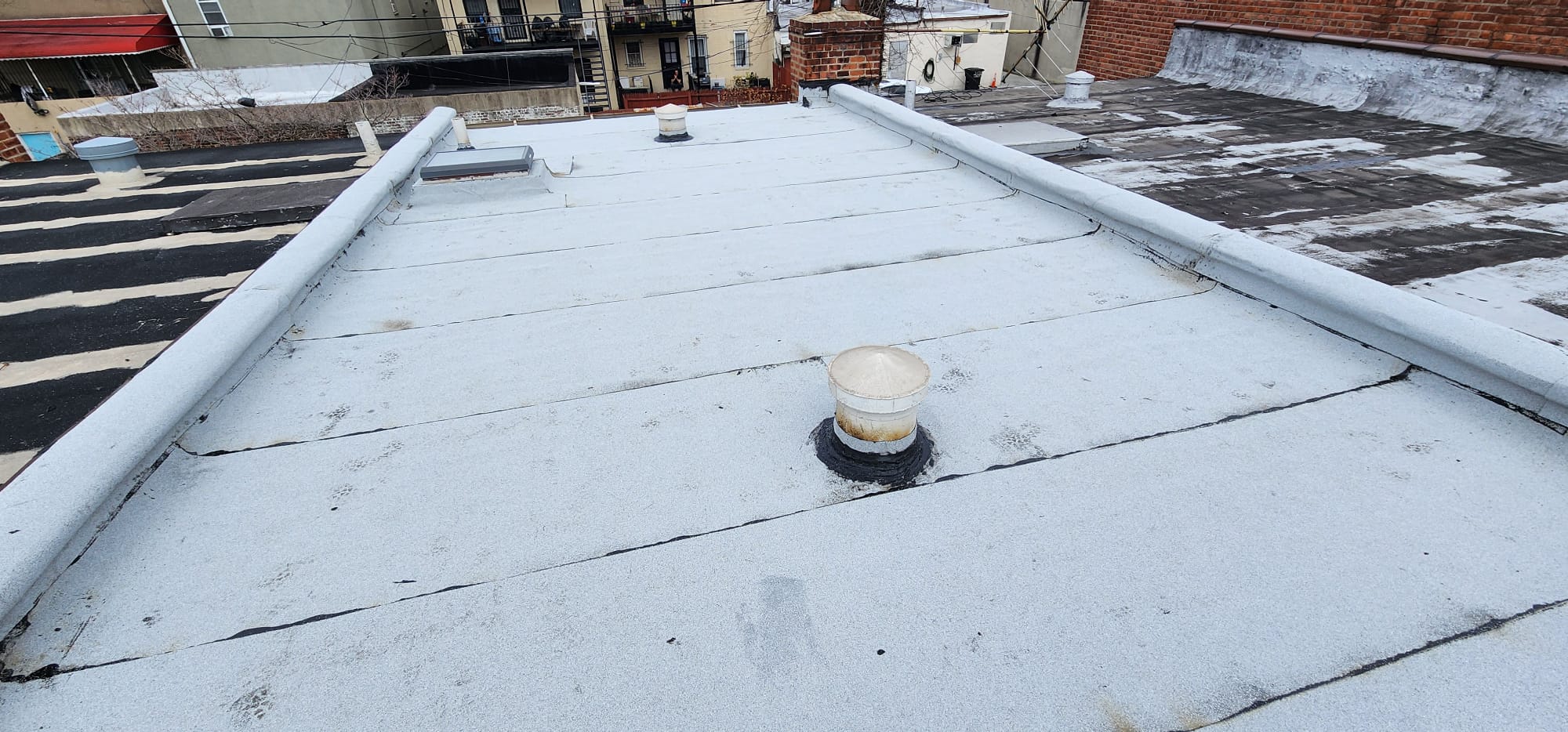 New Aluminum Flat Roof Installation in the Bronx NYC Project Shot 3
