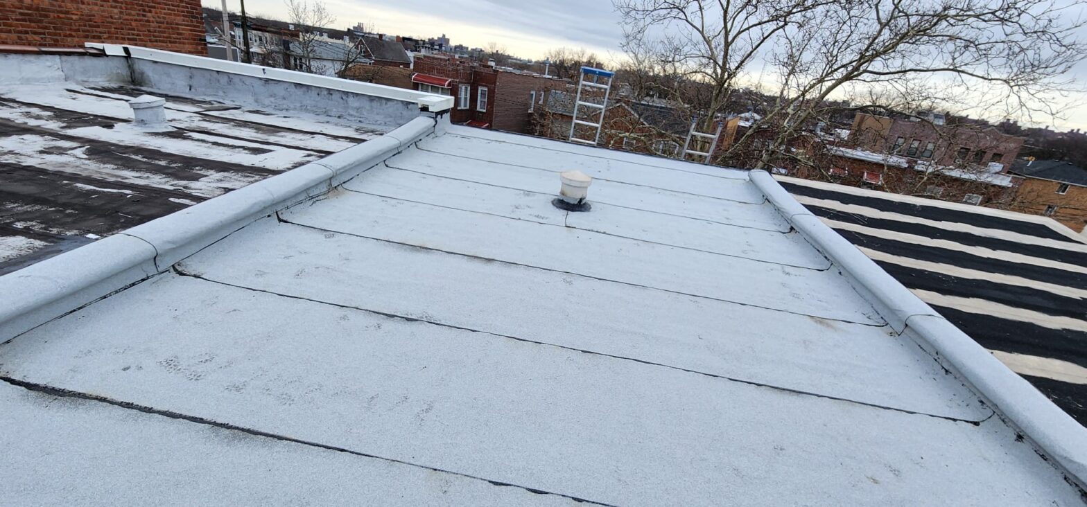 New Aluminum Flat Roof Installation in the Bronx NYC Project Shot 4