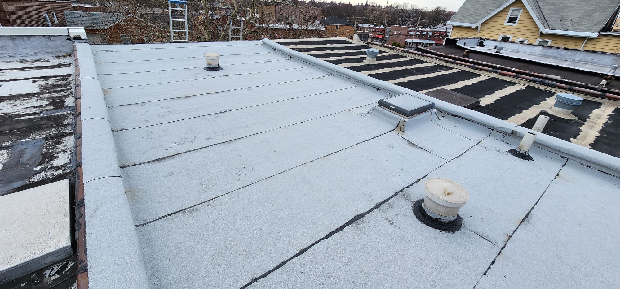 New Aluminum Flat Roof Installation in the Bronx NYC Project Shot 5