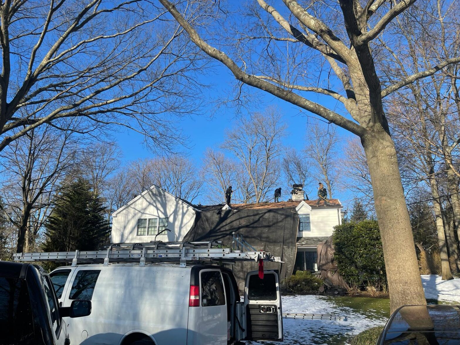 New Roof Installation in Rye Westchester NYC Project Shot 1