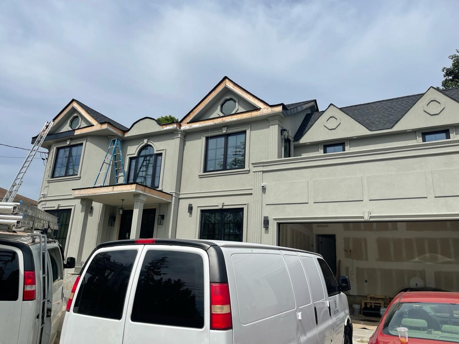 New Roof, Gutters and Stucco Installation in Scarsdale NYC Project Shot 2