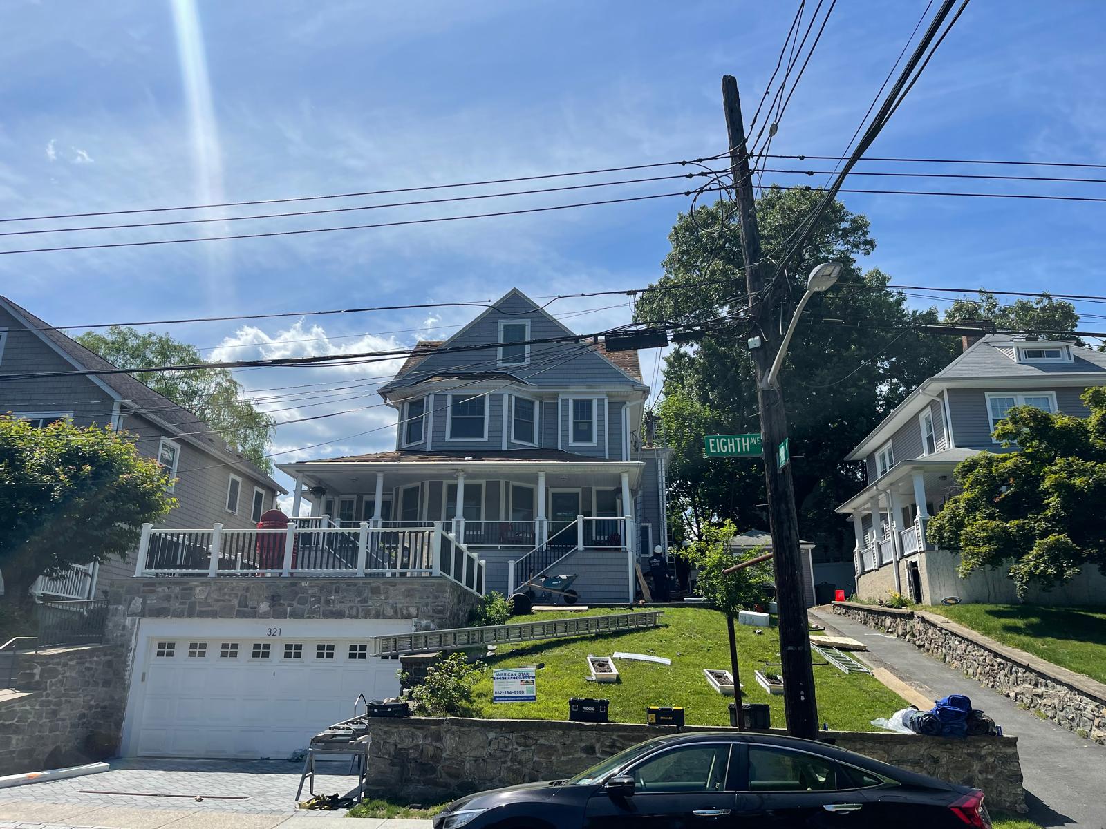 Roofing, Plywood and Gutters Installation in Pelham NY Project Shot 2