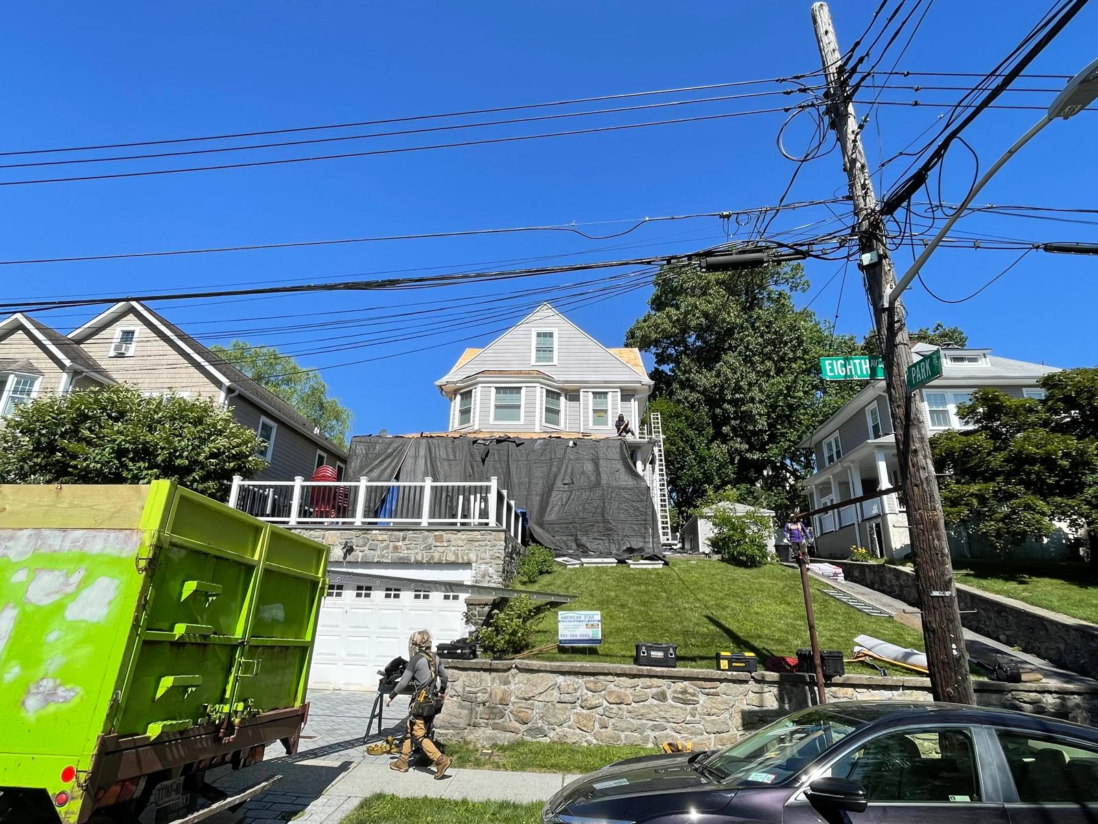 Roofing, Plywood and Gutters Installation in Pelham NY Project Shot 3