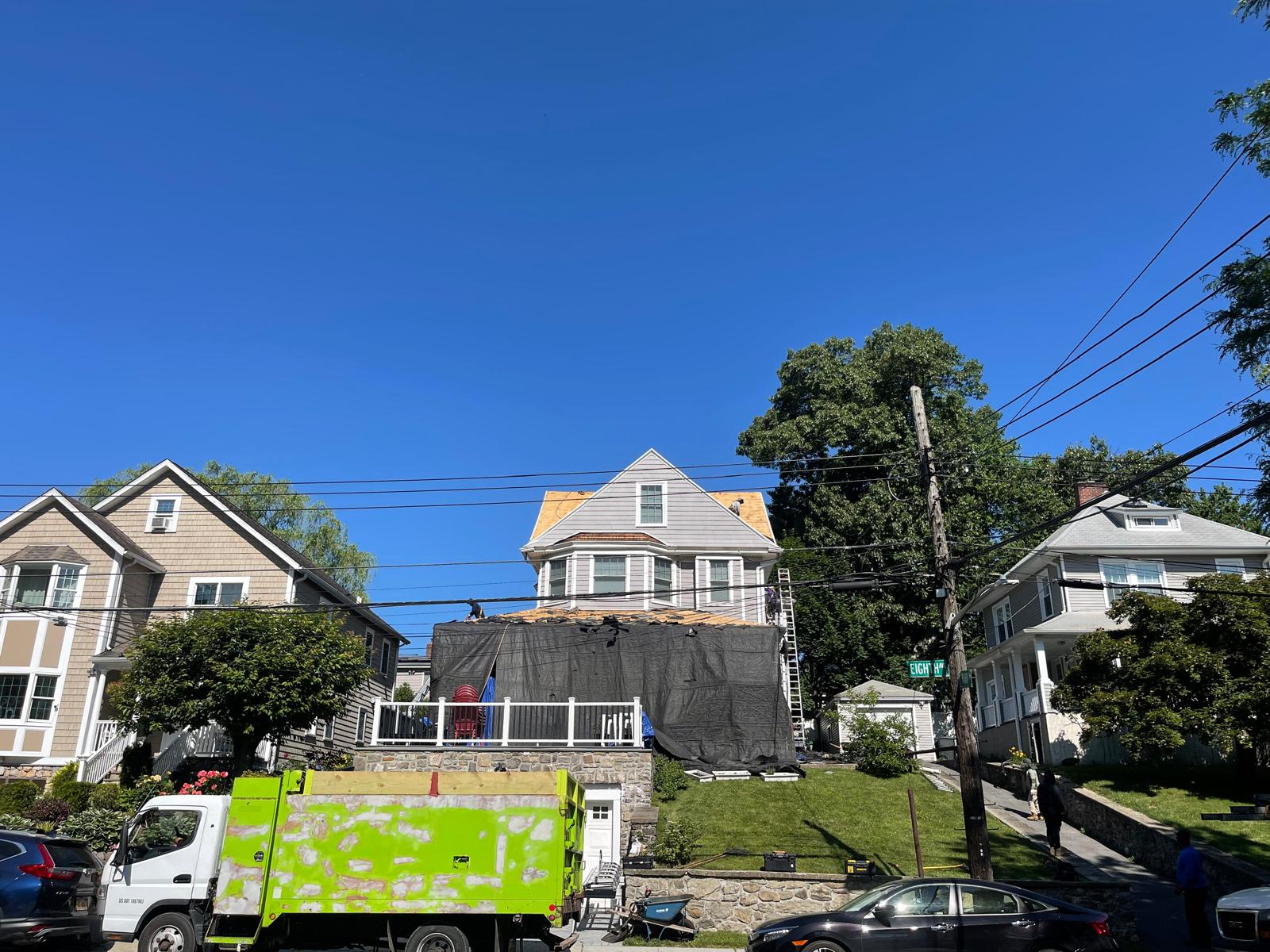 Roofing, Plywood and Gutters Installation in Pelham NY Project Shot 4