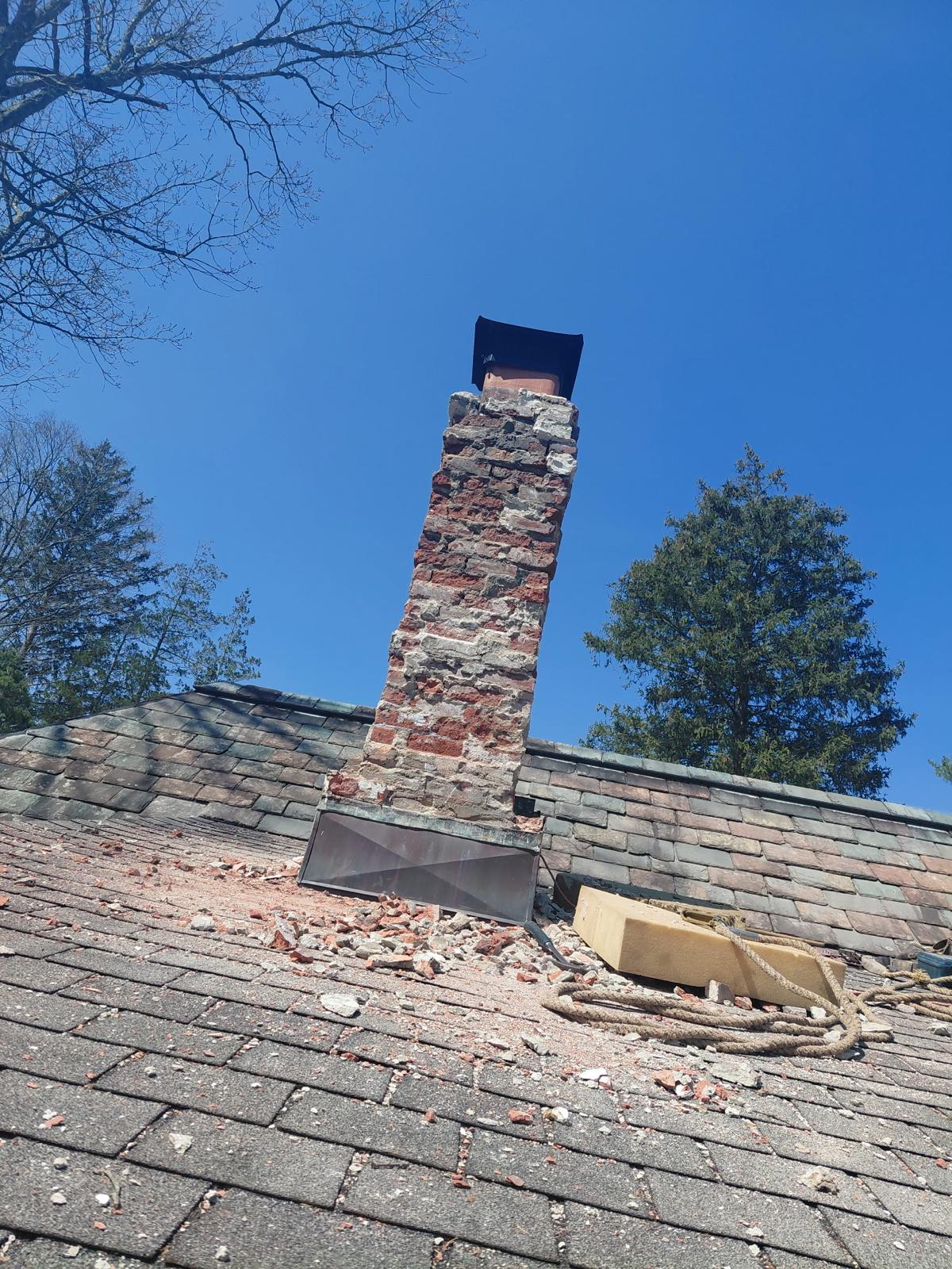 Chimney rebuilt Port Chester-as