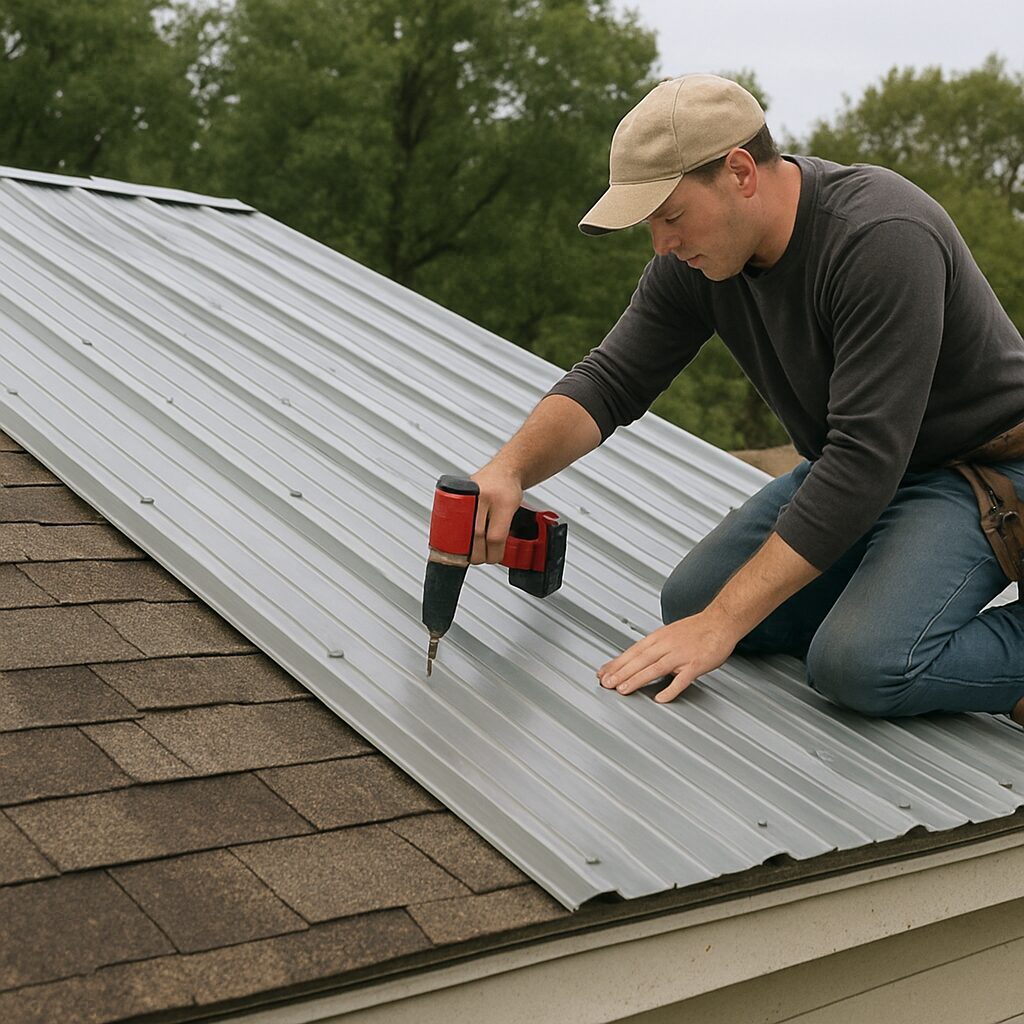 How to Put Metal Roof Over Shingles